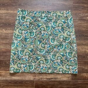 TALBOTS Paisley Skirt 16